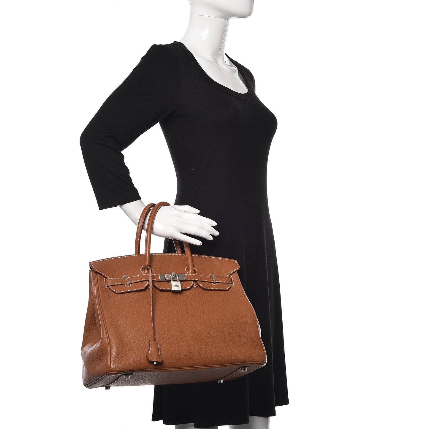 Taurillon Clemence Birkin 35 Gold
