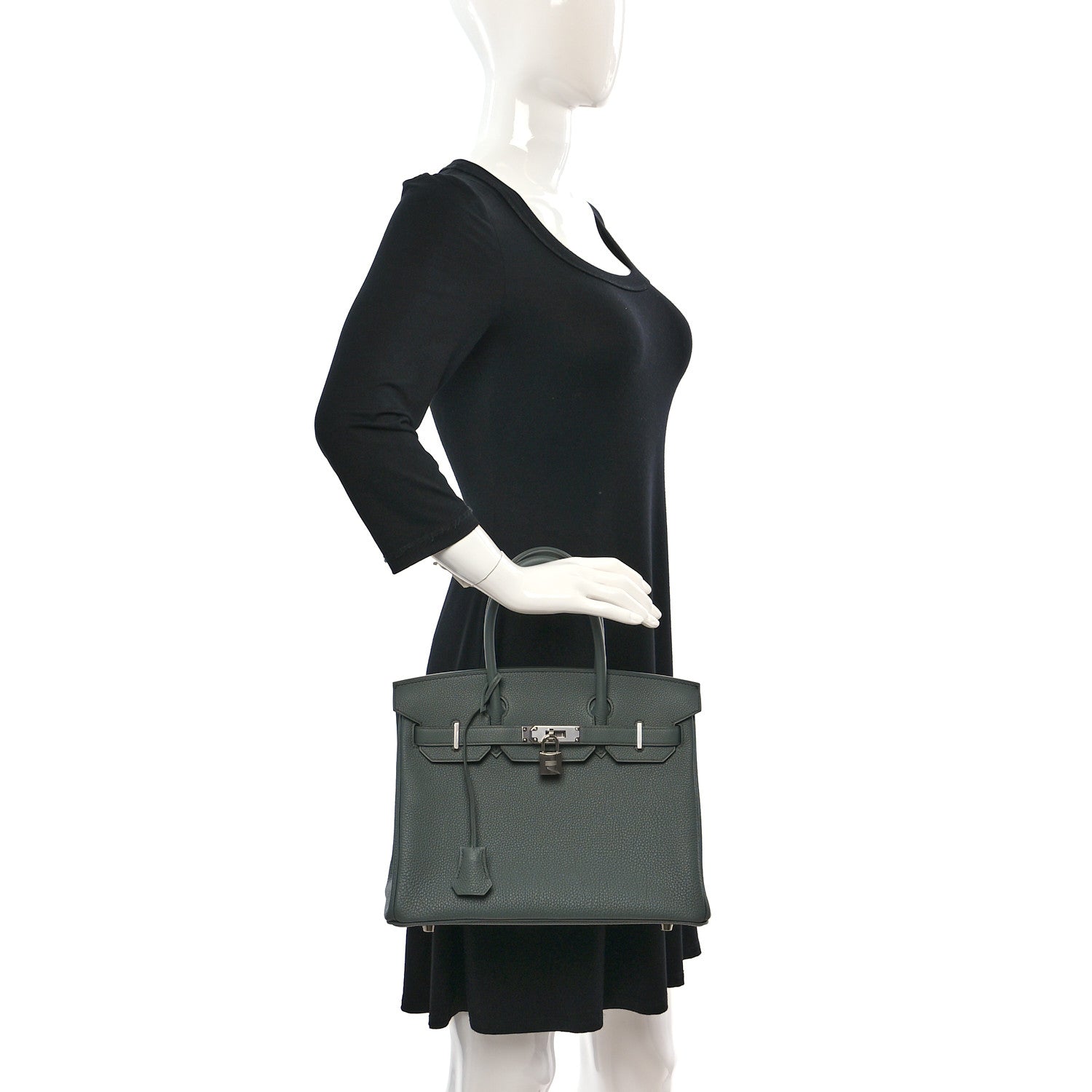Hermes Togo Birkin 30 Vert Amande 2 of 13
