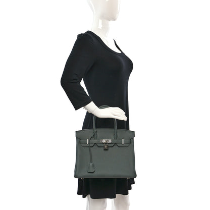 Hermes Togo Birkin 30 Vert Amande 2 of 13