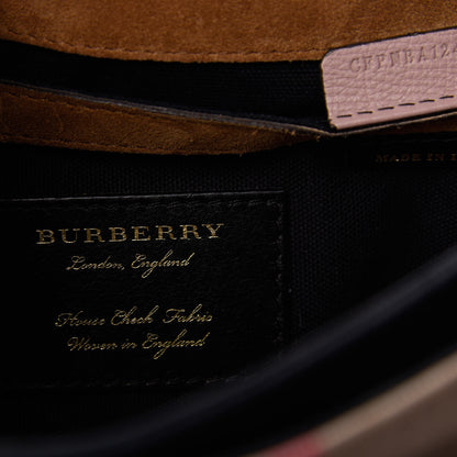 Burberry Derby Calfskin House Check Small Macken Crossbody Bag Pale Orchid 7 of 9