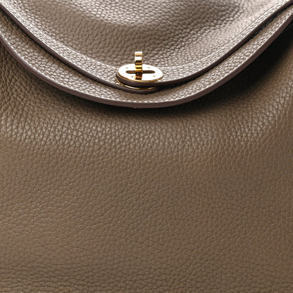 Hermes Taurillon Clemence Lindy 30 Etoupe 8 of 10