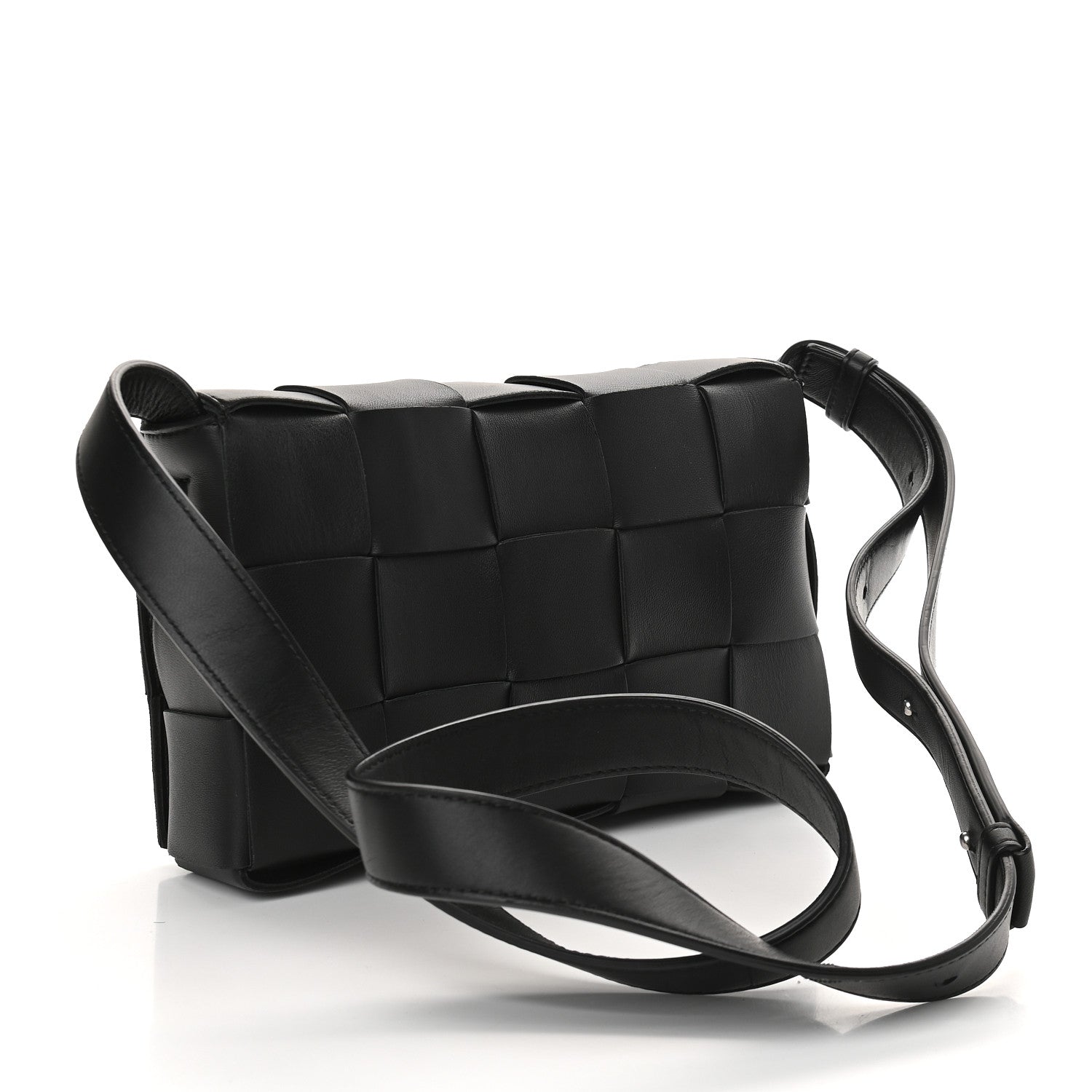 Bottega Veneta Nappa Maxi Intreccio Cassette Bag Black 3 of 10