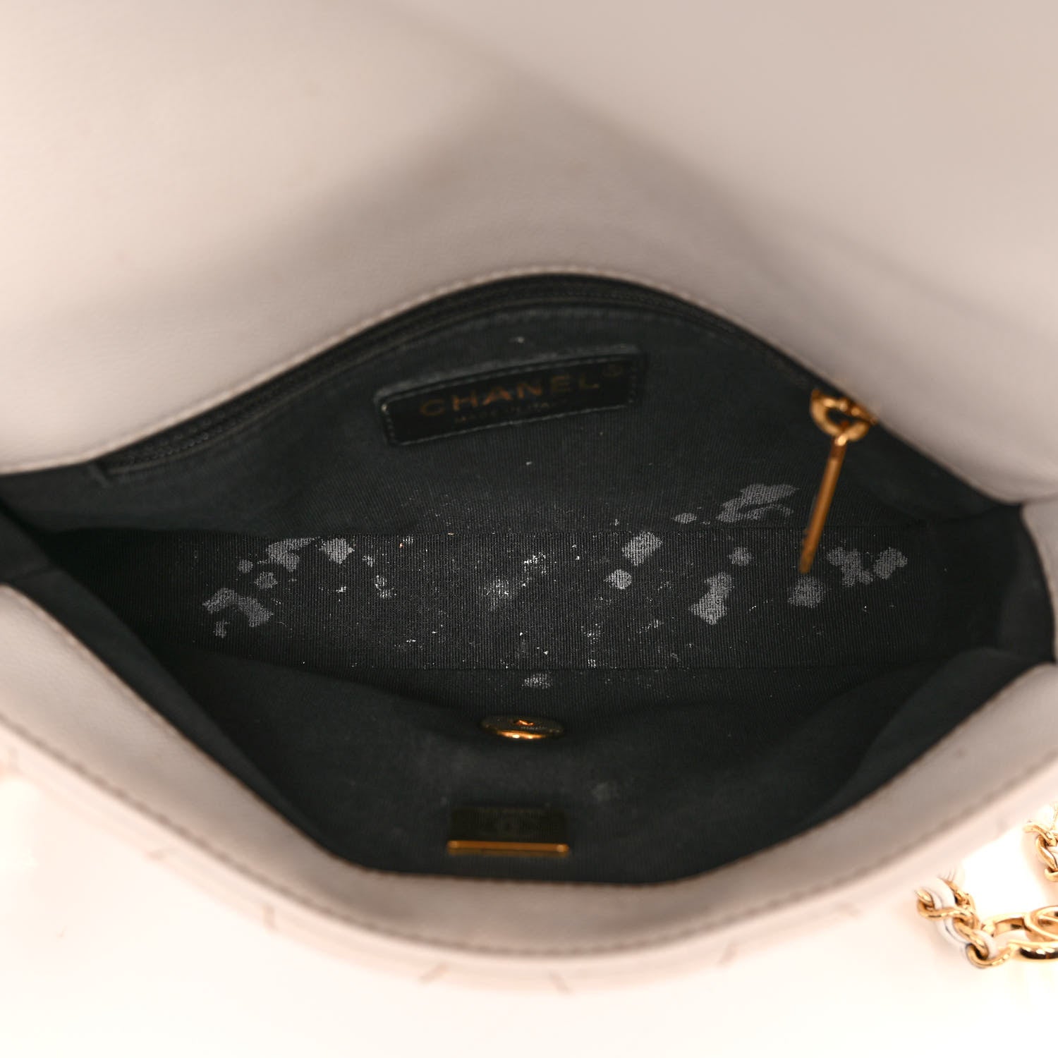 Chanel Caviar Quilted Mini CC You Flap White 5 of 10
