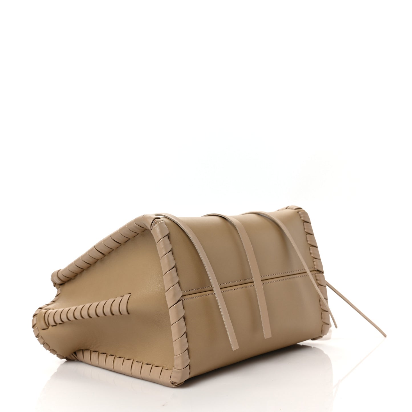 Calfskin Small Mony Tote Argil Brown