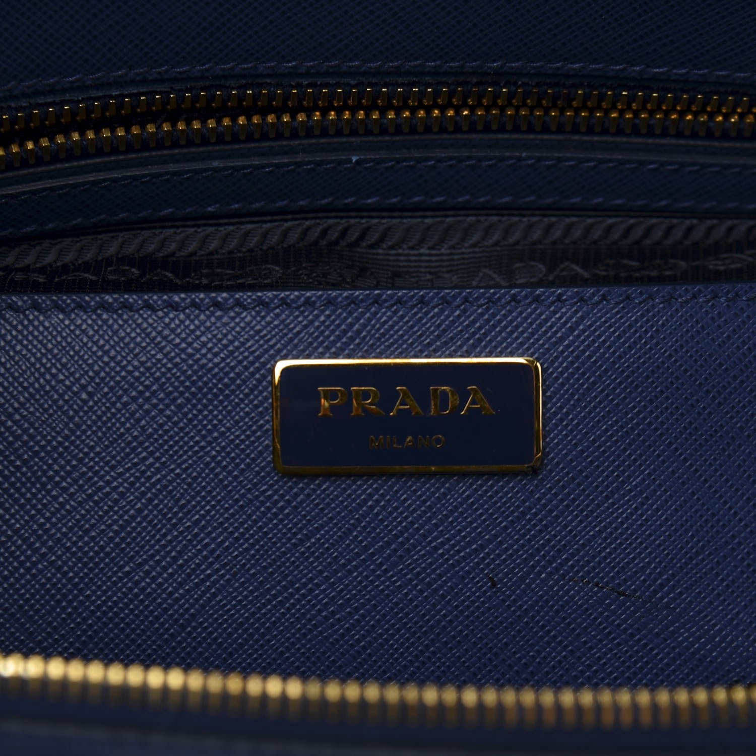 Prada Saffiano Medium Galleria Double Zip Tote Bluette 9 of 15