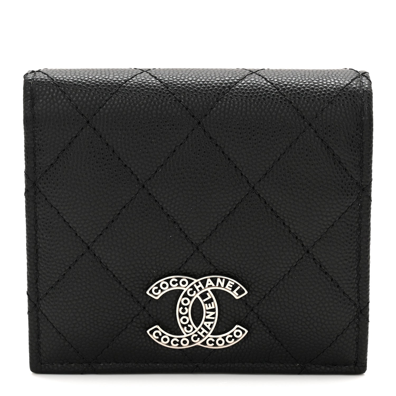 Chanel Caviar Quilted Small Bifold Wallet Black 1 of 10