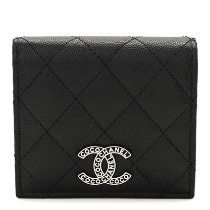 Chanel Caviar Quilted Small Bifold Wallet Black 1 of 10