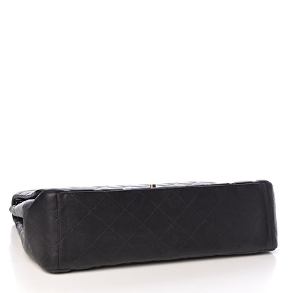 Chanel Lambskin Quilted Maxi Double Flap Black 4 of 10