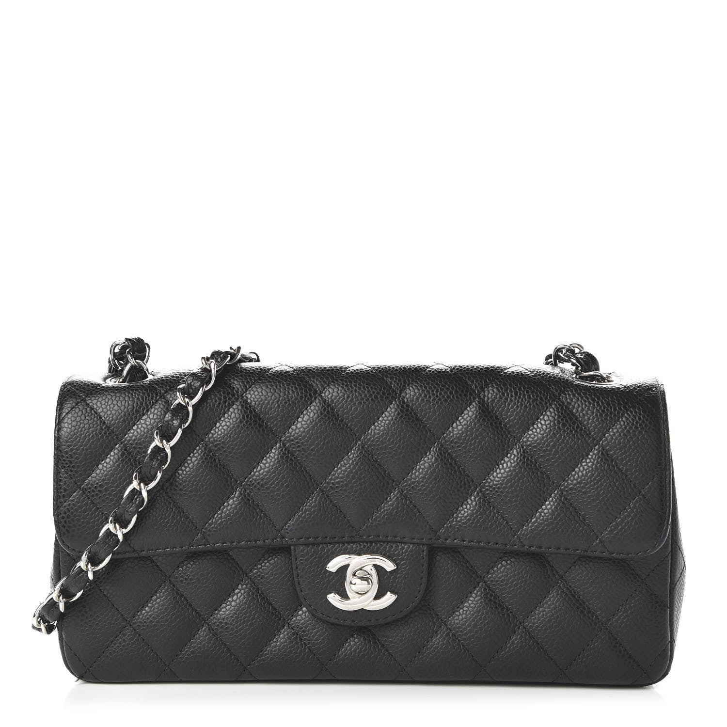 Chanel Caviar Quilted East West Flap Black 1 of 10