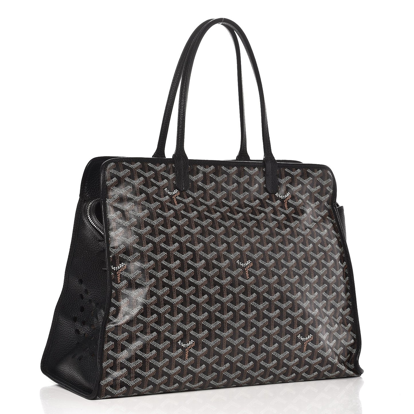 Goyardine Sac Hardy Pet Carrier PM Black