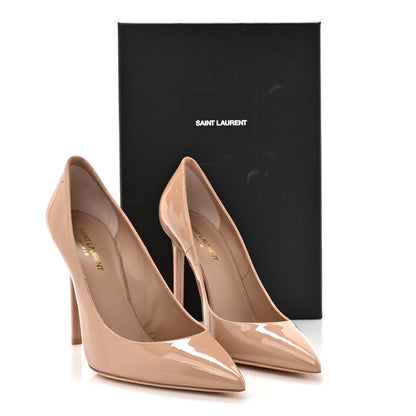 Saint Laurent Patent Anja 105 Pumps 40 Nude 14 of 14