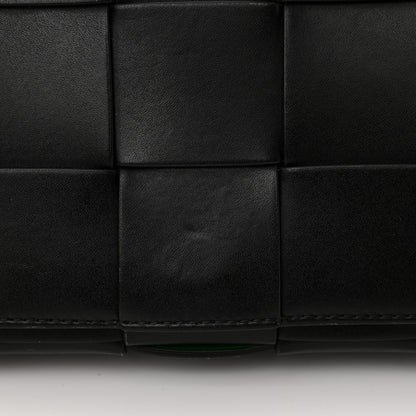 Bottega Veneta Lambskin Maxi Intrecciato Cassette Crossbody Bag Black 16 of 17