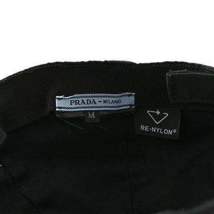 Prada Tessuto Nylon Logo Baseball Cap M Black 8 of 9