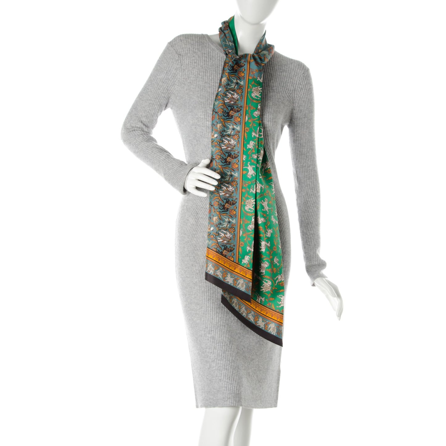 Silk Chasse En Inde Maxi Twilly