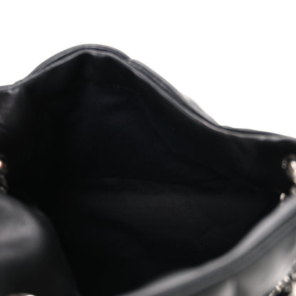 Saint Laurent Lambskin Quilted Small Loulou Puffer Monogram Chain Satchel Black 5 of 10