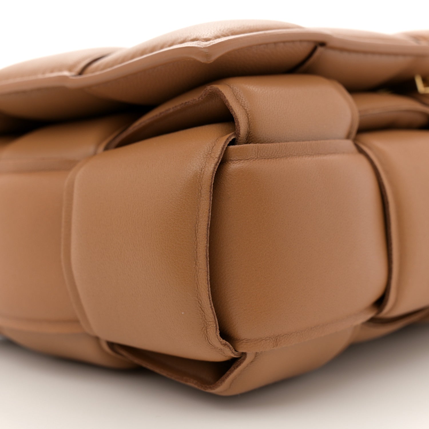 Bottega Veneta Nappa Maxi Intreccio Padded Cassette Crossbody Bag Caramel 9 of 13
