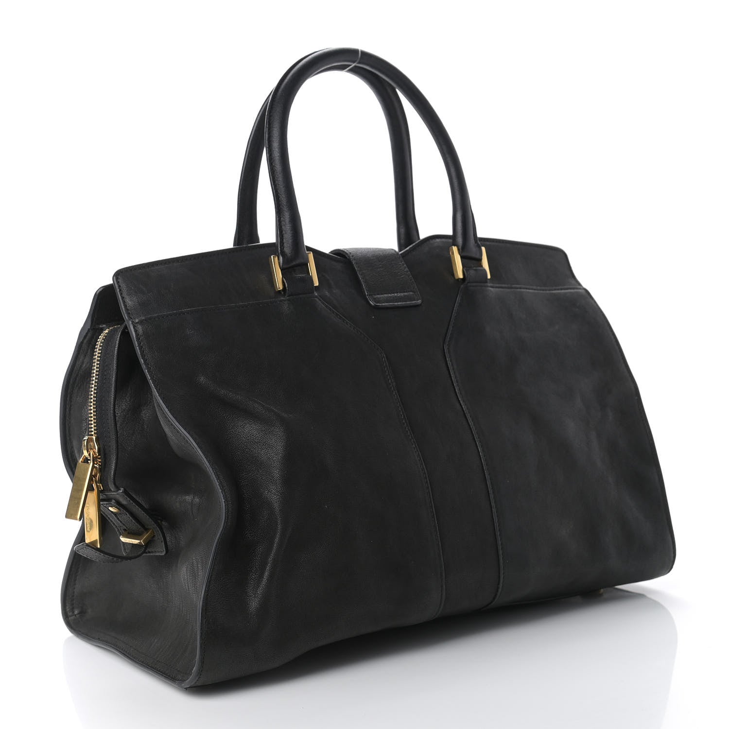 Saint Laurent Sheepskin Medium Cabas ChYc Black 3 of 13
