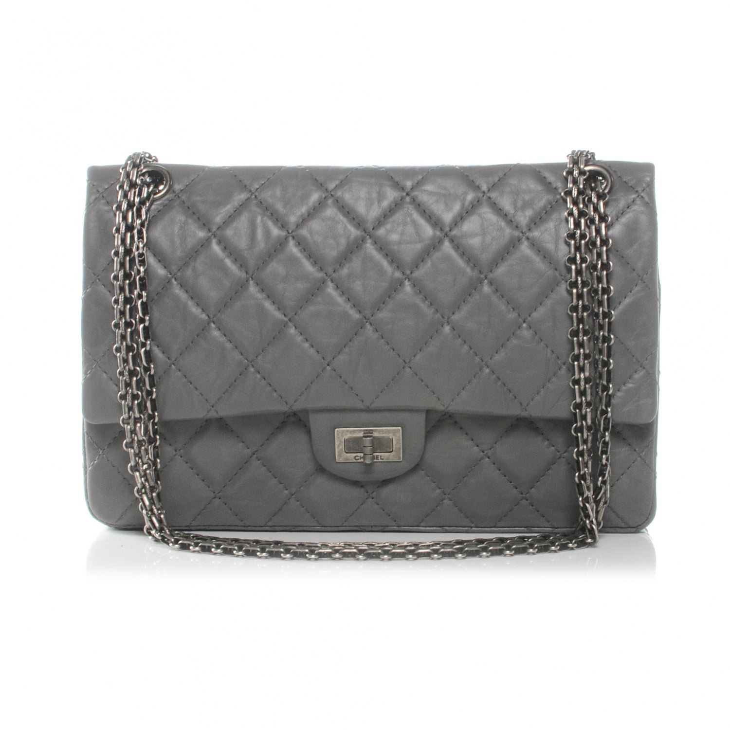 Chanel Aged Calfskin 2.55 Reissue 226 Flap Grey 1 of 9