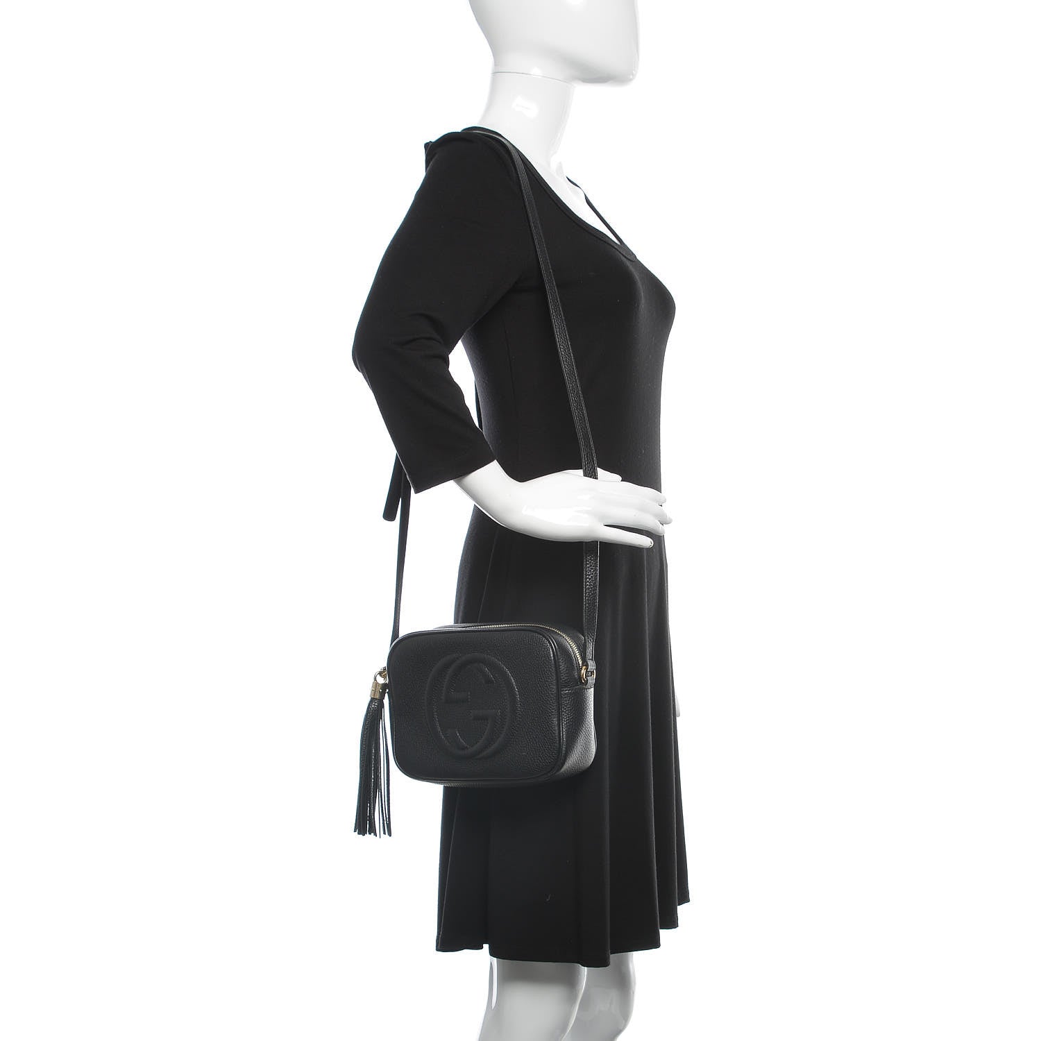 Gucci Pebbled Calfskin Small Soho Disco Bag Black 2 of 12