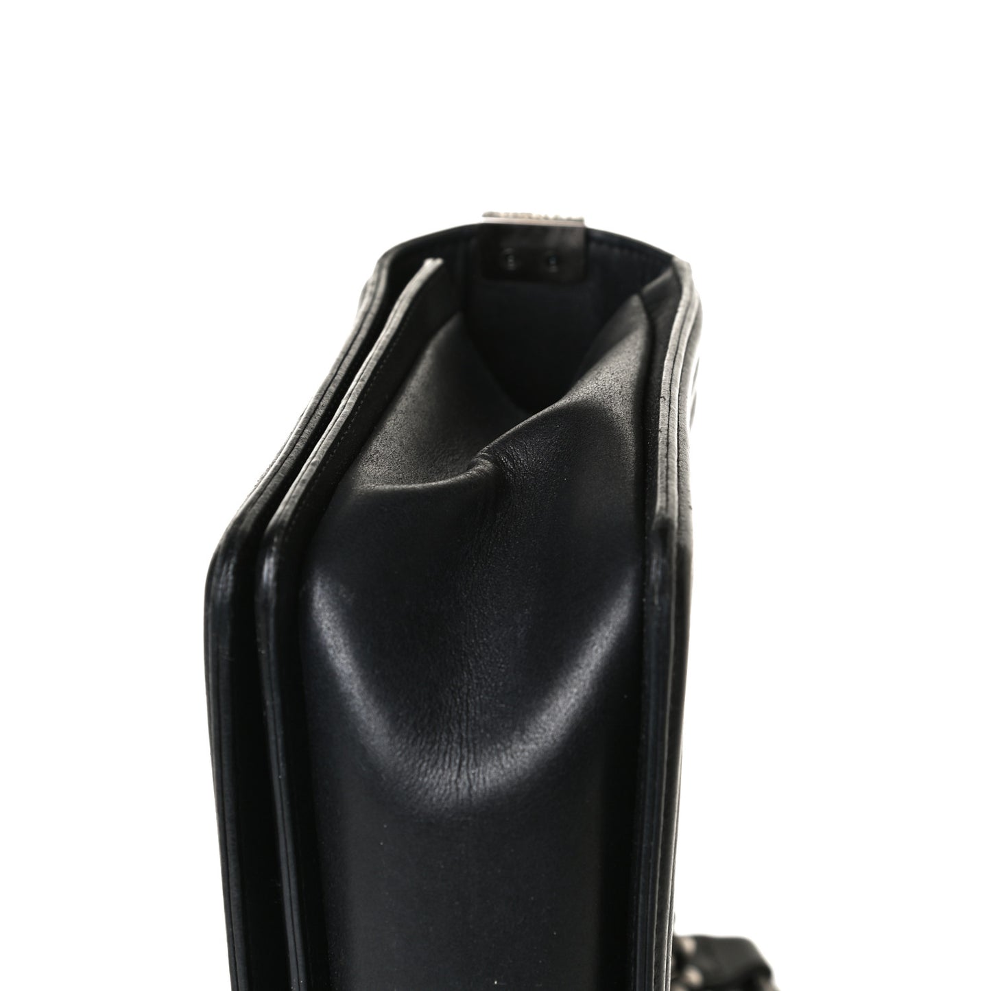 Calfskin Quilted New Medium Boy Flap Black