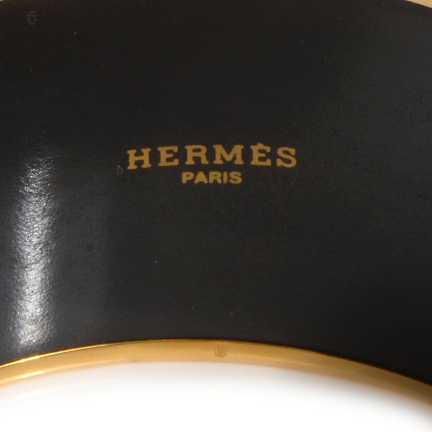 Hermes Enamel Printed Quadrige Extra Wide Bracelet 70 4 of 6