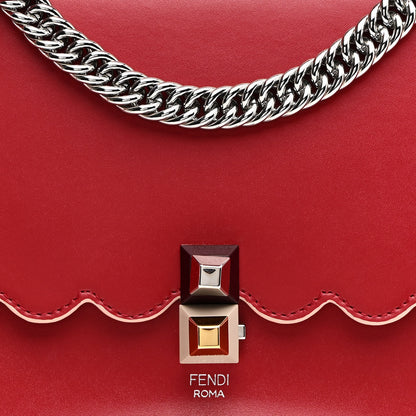 Fendi Vitello Liberty Scalloped Studded Kan I Shoulder Bag Fragola 10 of 14