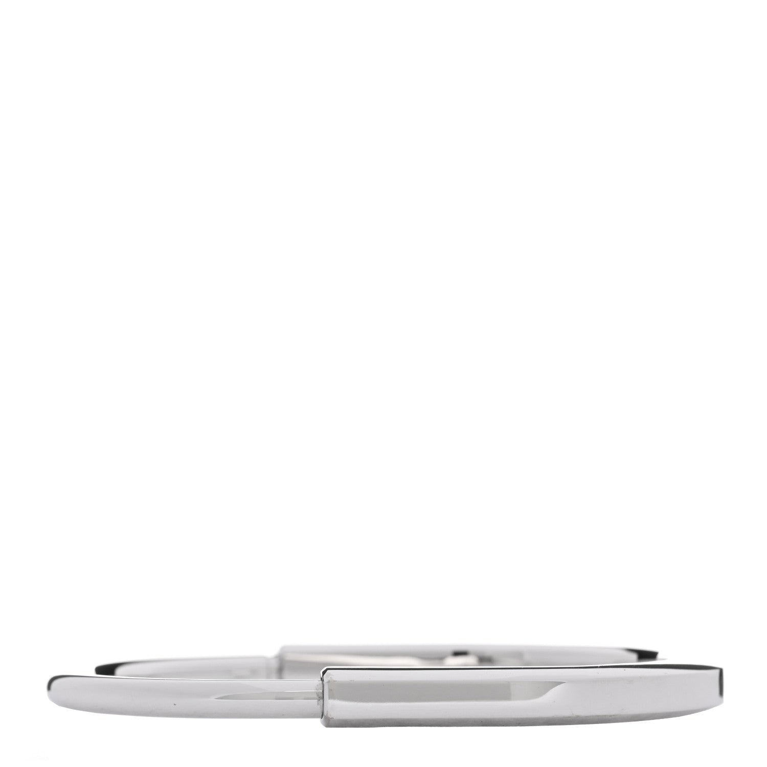 Tiffany 18K White Gold Tiffany Lock Bangle Bracelet 2 of 4