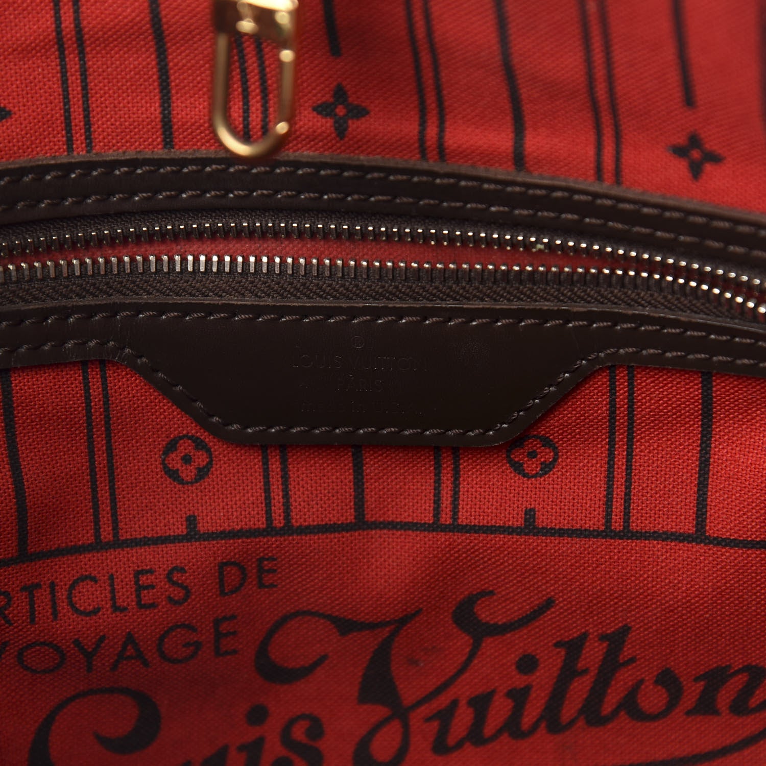 Louis Vuitton Damier Ebene Neverfull MM 11 of 13