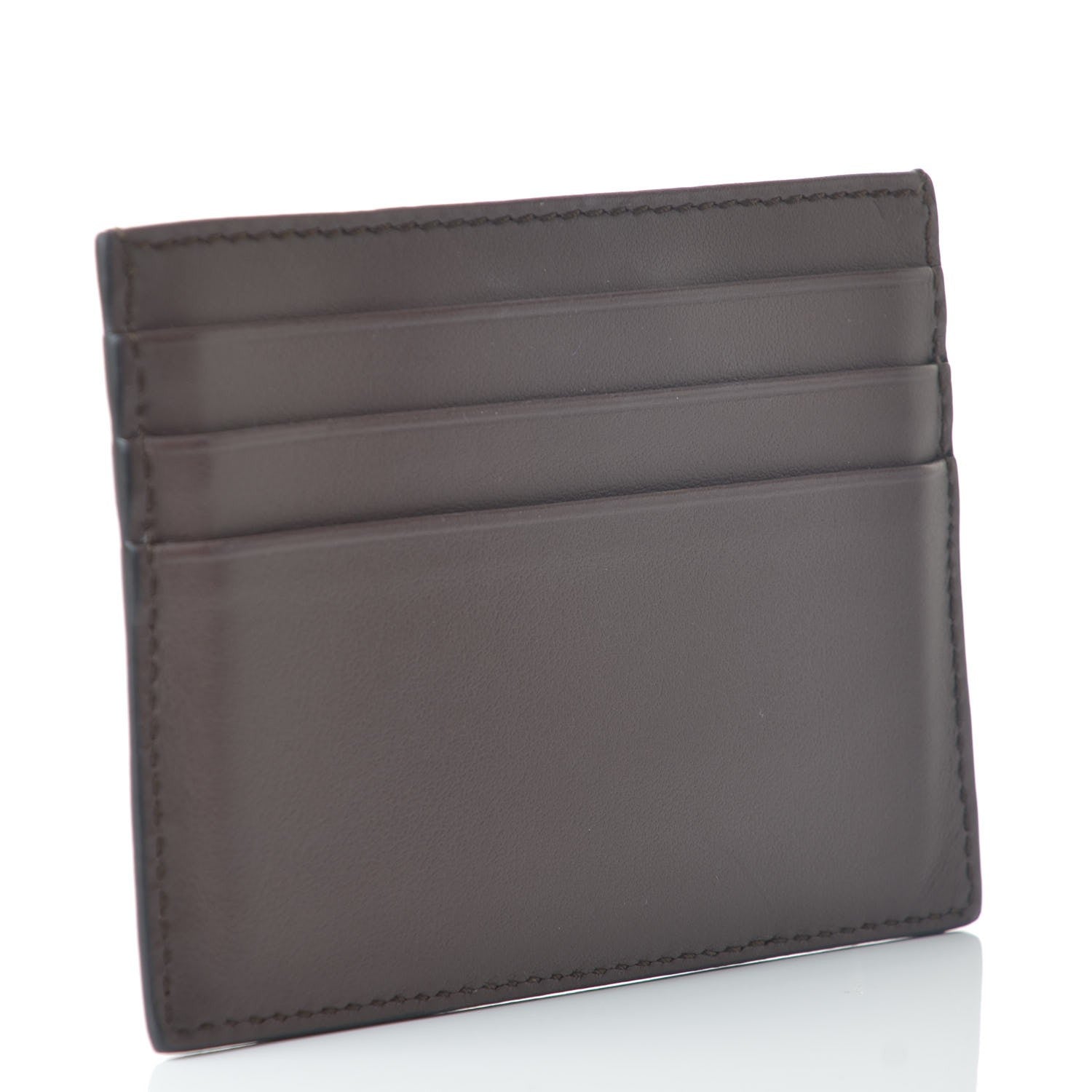 Fendi Vitello Grace FF 1974 Embossed Card Holder Moresco 3 of 8