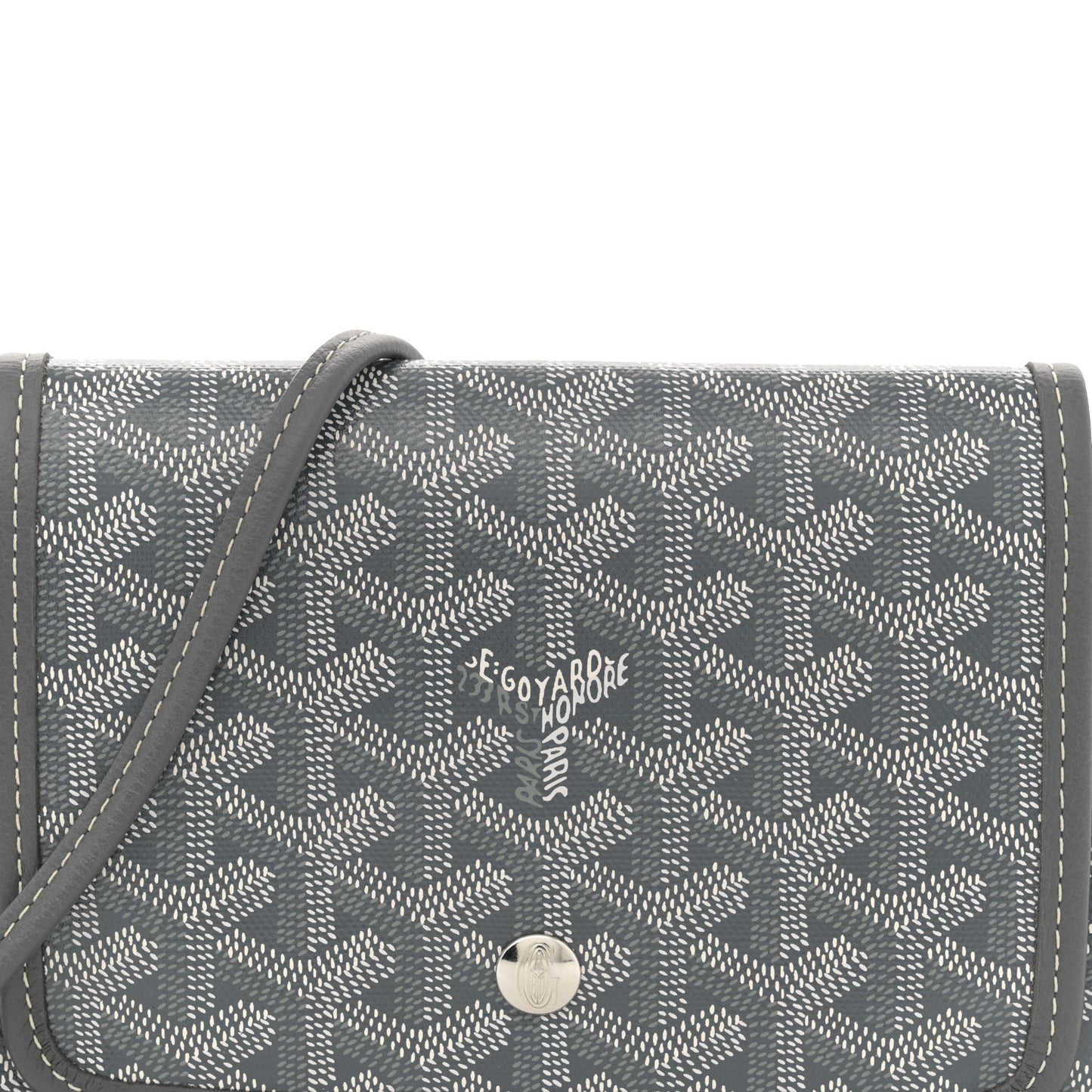 Goyardine Plumet Wallet Clutch Grey