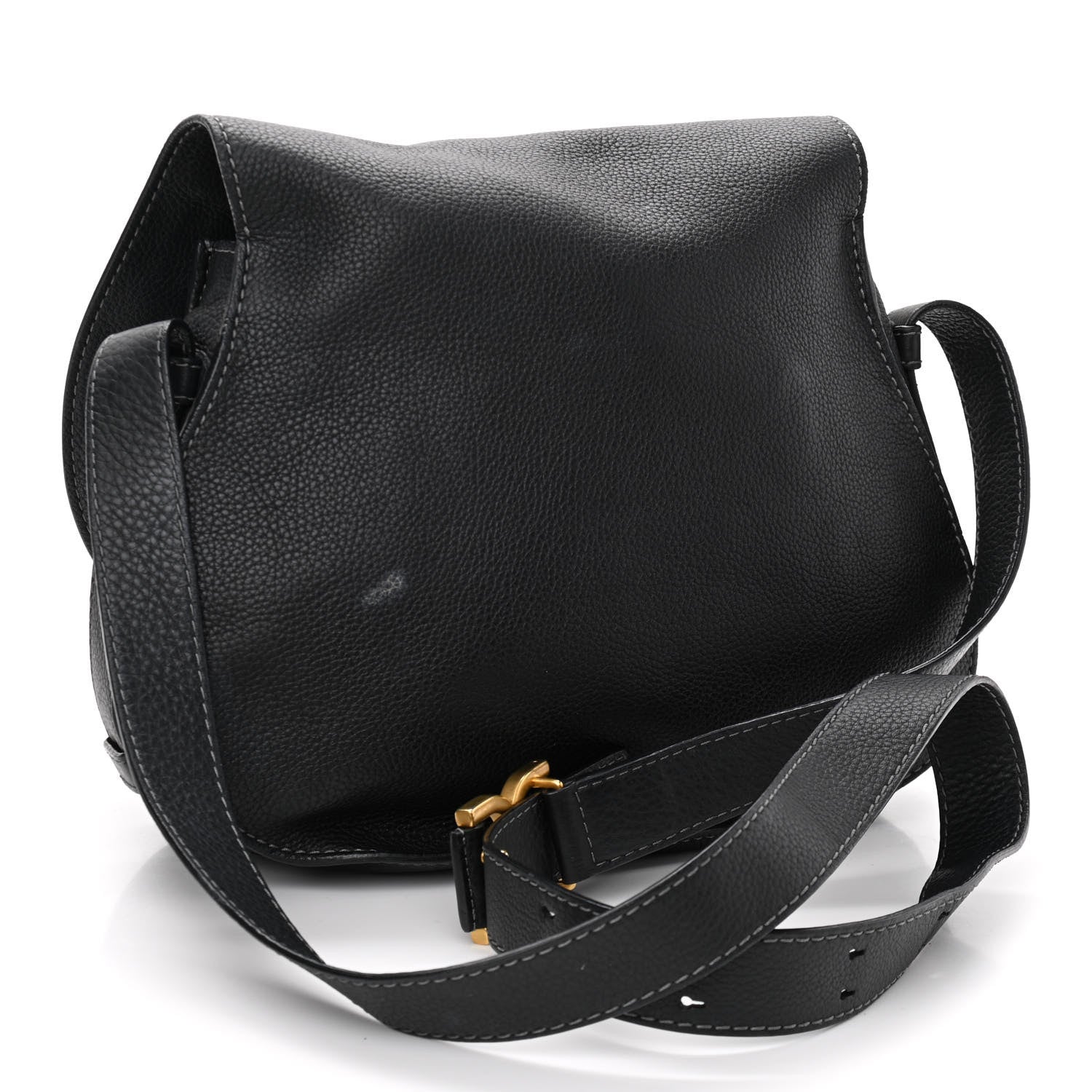 Chloe Calfskin Medium Marcie Round Crossbody Bag Black 3 of 15