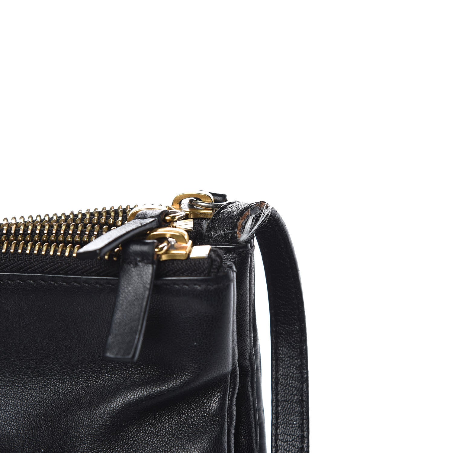 Celine Lambskin Small Trio Crossbody Bag Black 15 of 16