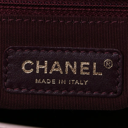 Chanel Glazed Calfskin Quilted Medium Gold Bar Top Handle Flap Light Pink 5 of 8