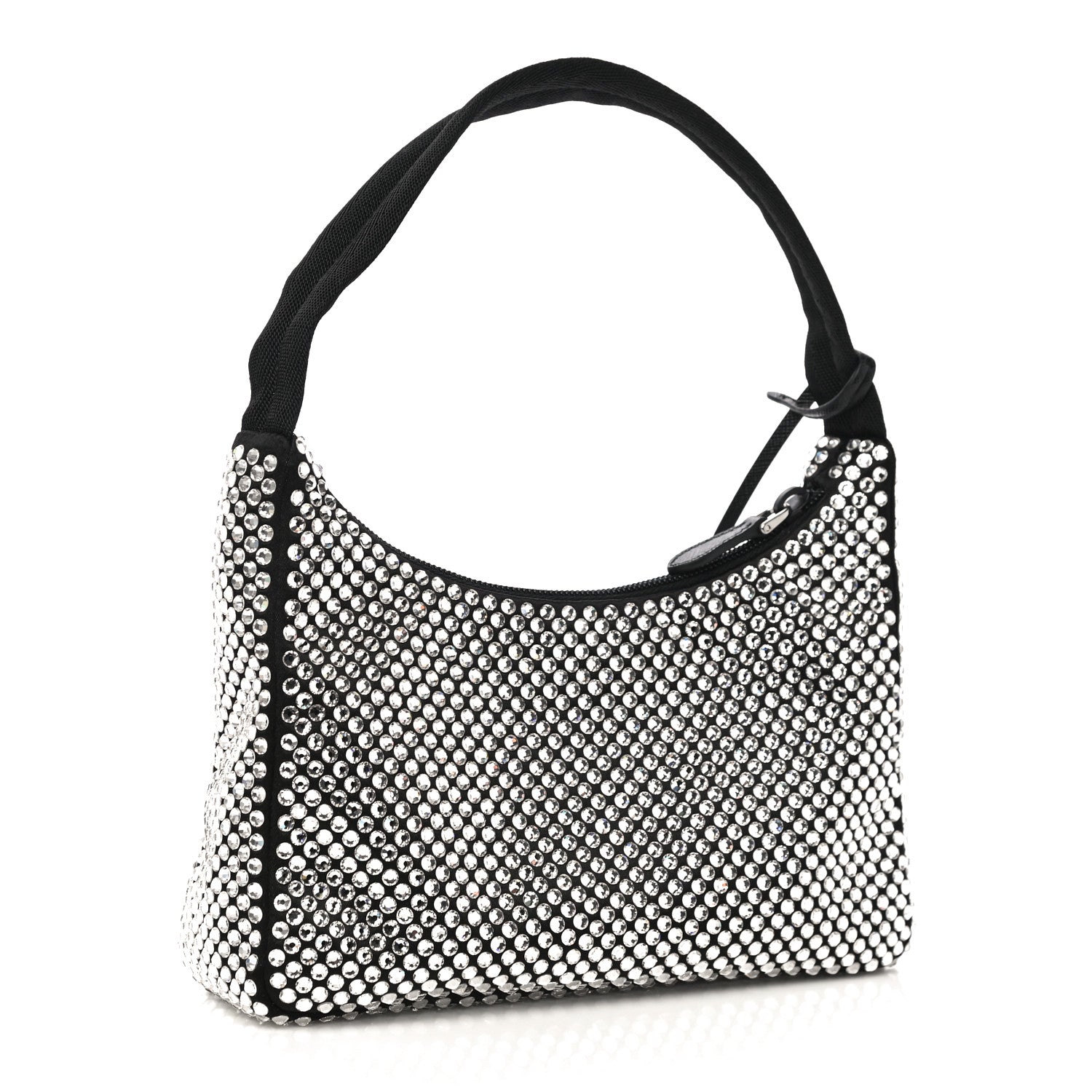 Prada Satin Crystal Mini Re-Edition 2000 Bag Cristal 3 of 9