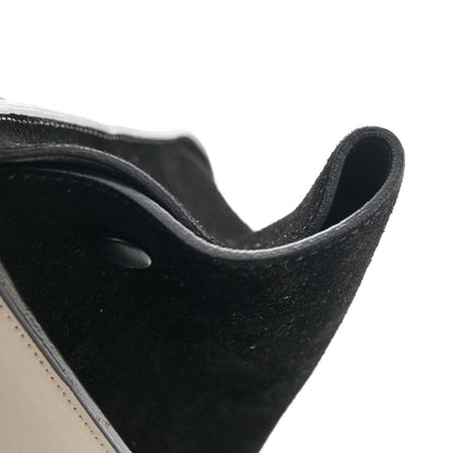 Celine Calfskin Suede Whipsnake Medium Trapeze Black White 16 of 17