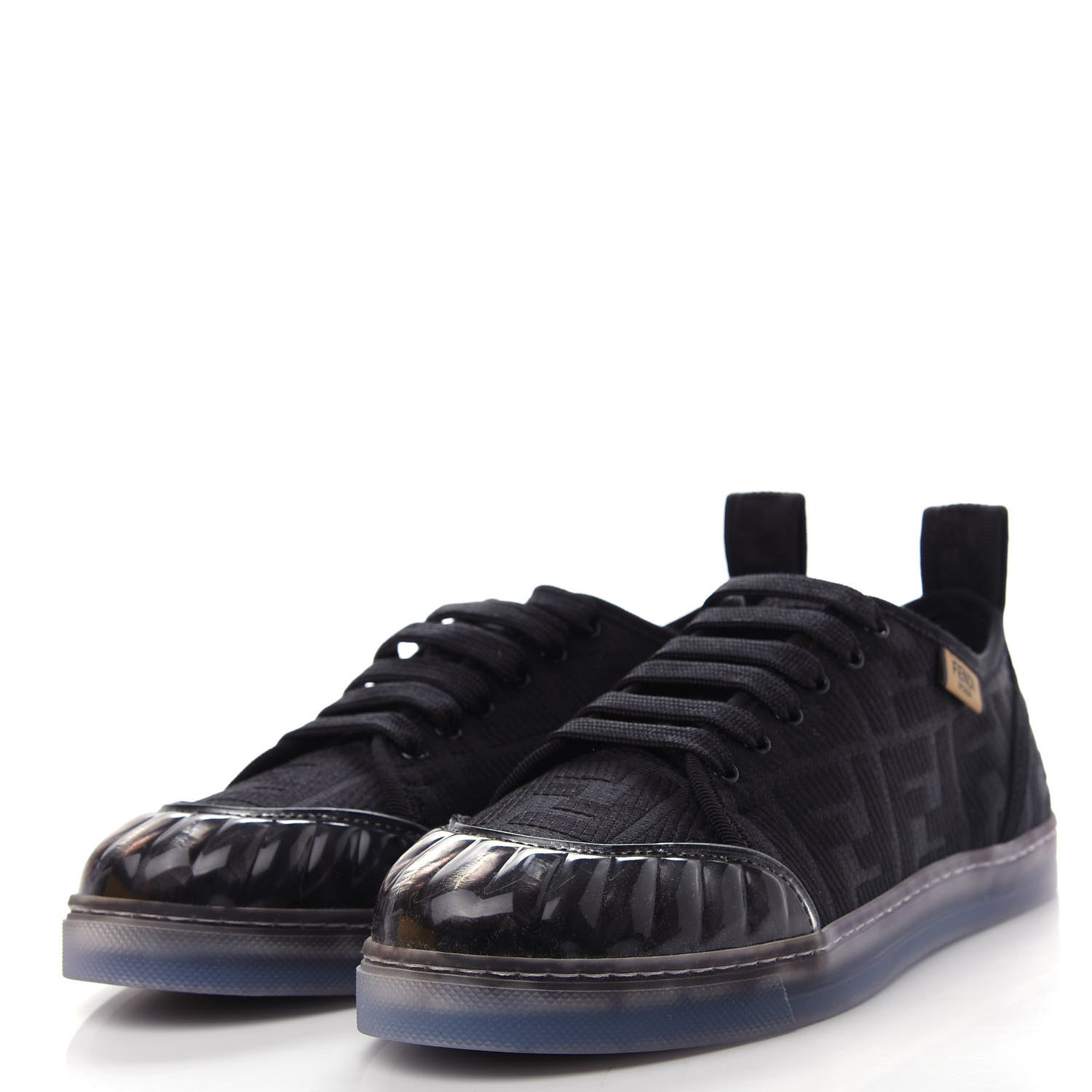 Fendi Corda FF Promenade Low Top Sneakers 37 Black 3 of 11