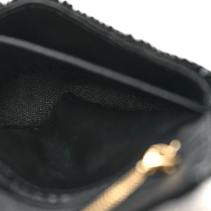 Fendi Crystal Vitello King Beaded Nano Baguette Charm Black 5 of 10