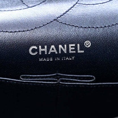 Chanel Metallic Aged Calfskin Quilted 2.55 Reissue 228 Flap Blue 7 of 10