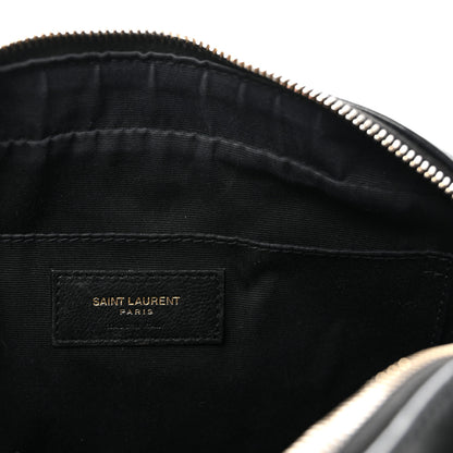 Saint Laurent Calfskin Matelasse Monogram Lou Camera Bag Black 6 of 10