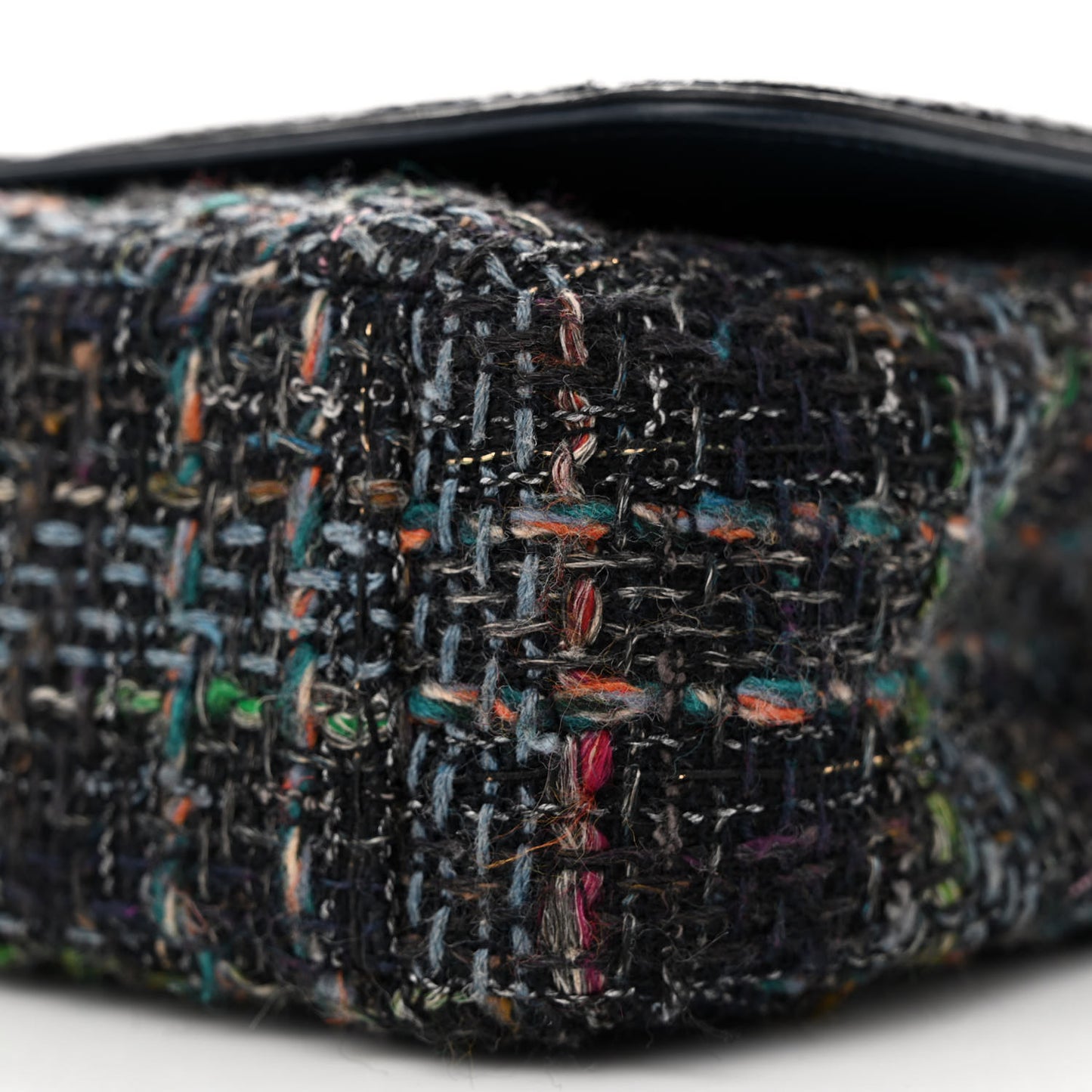 Tweed Snakeskin Quilted Medium CC Filigree Flap Blue Multicolor