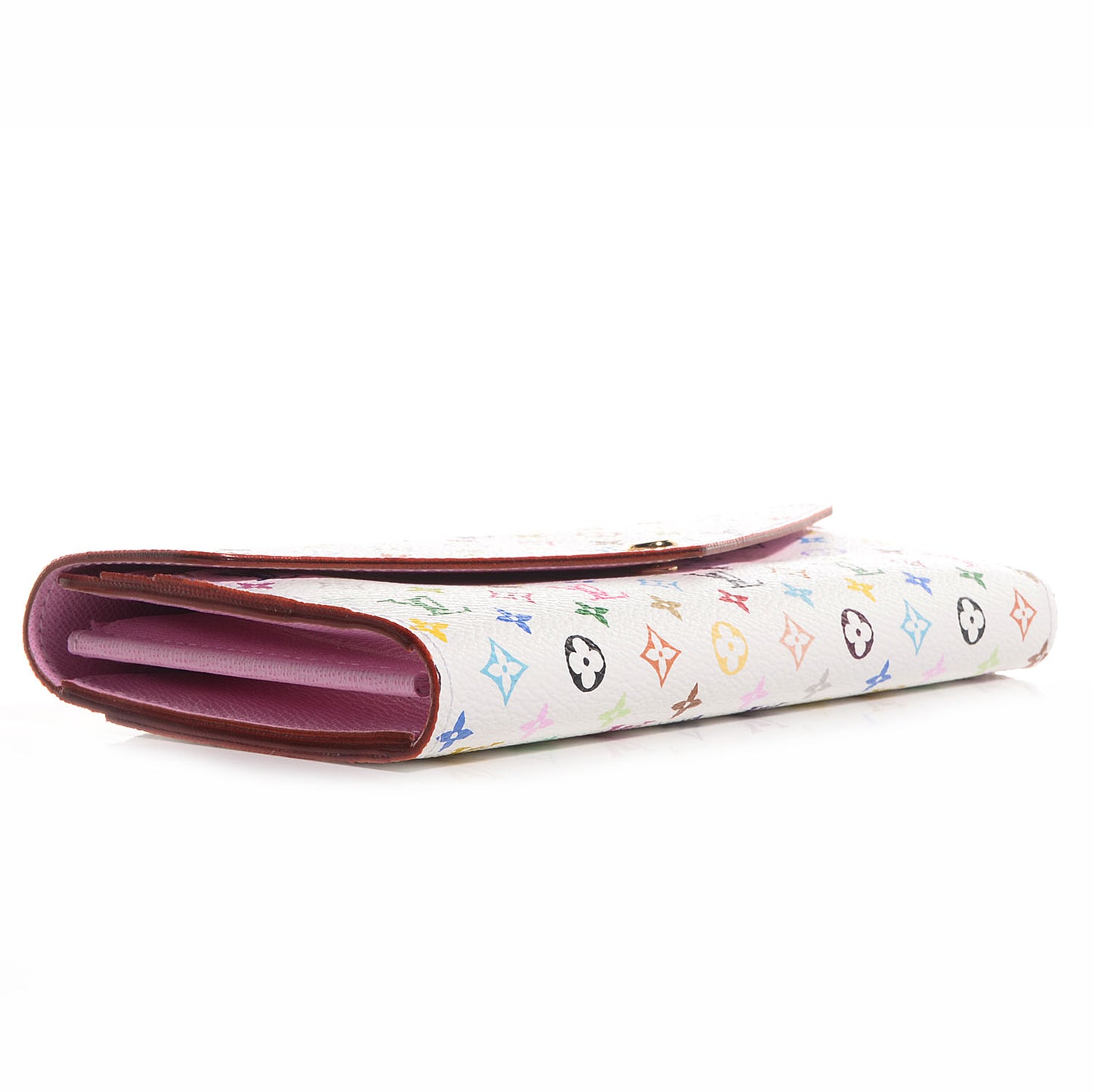 Monogram Multicolor Sarah Wallet NM White Litchi