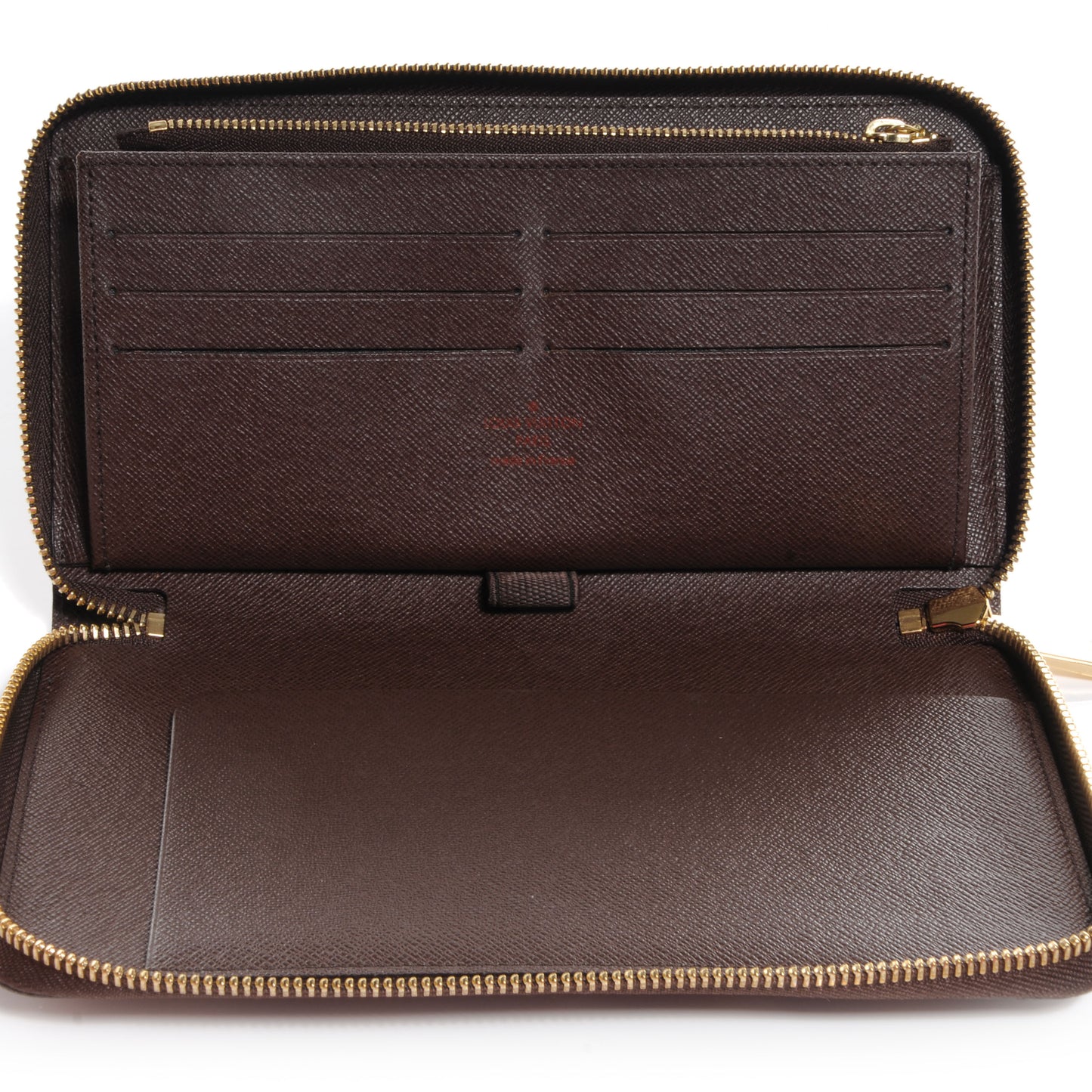 Damier Ebene Zippy Organizer Wallet