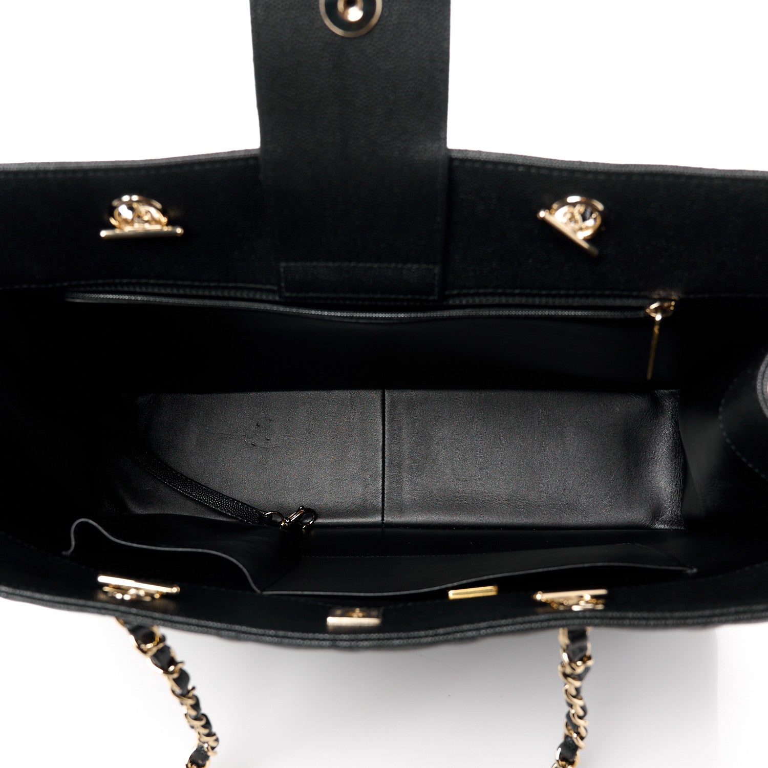 Chanel Caviar Quilted Large Shopping Tote Black 5 of 11