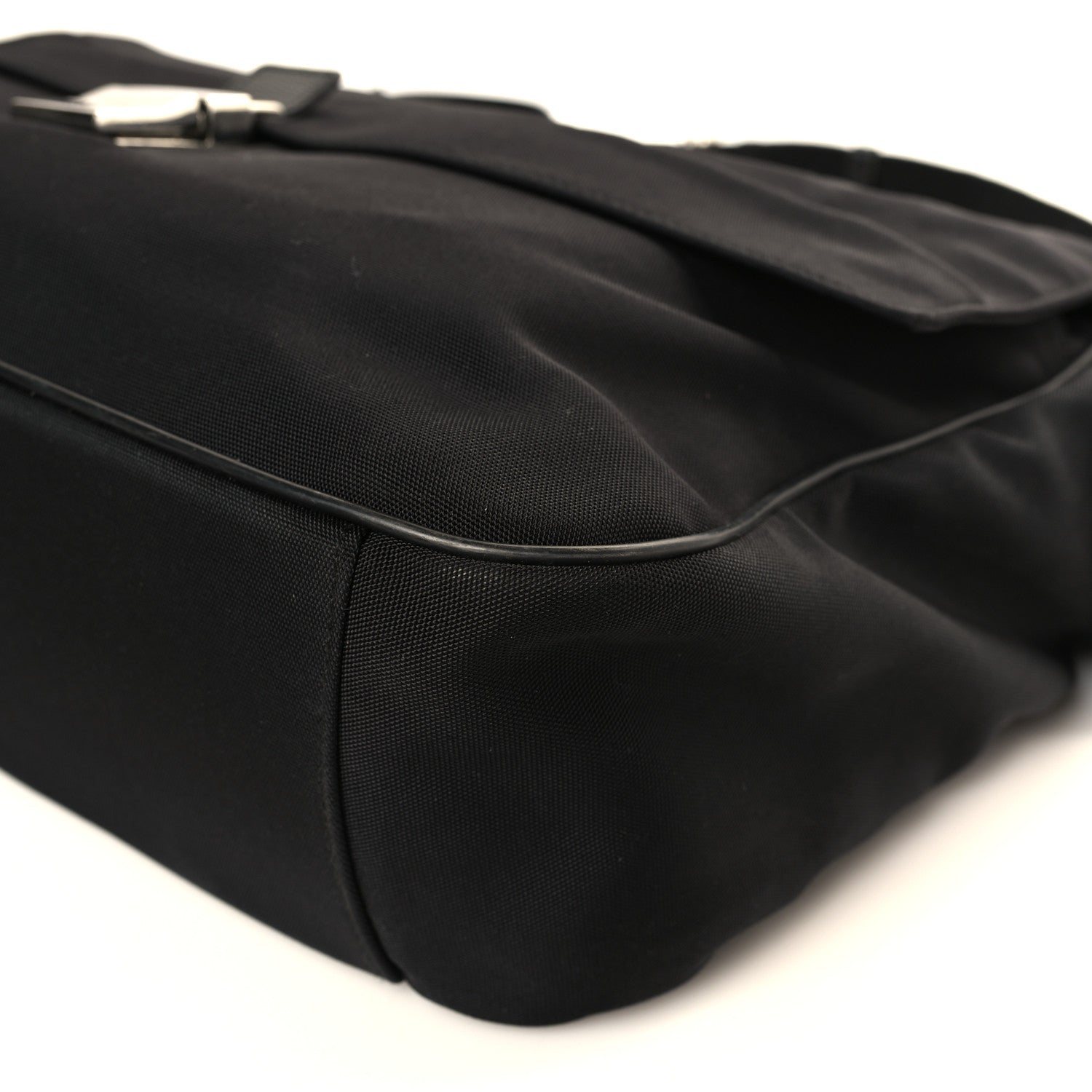 Gucci Nylon Flap Messenger Bag Black 9 of 9