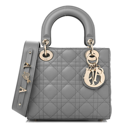Christian Dior Lambskin Cannage Small My ABCDior Lady Dior Grey 1 of 8