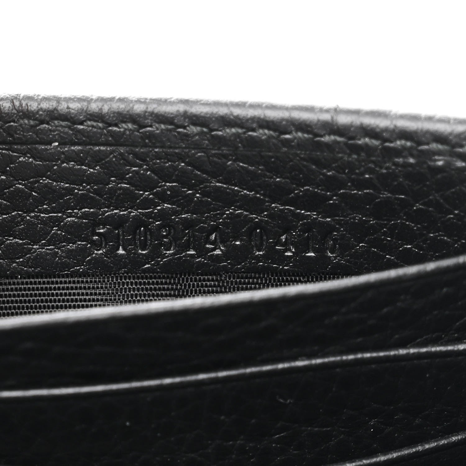 Gucci Dollar Calfskin Interlocking G Chain Wallet Black 7 of 11