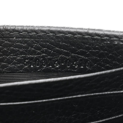 Gucci Dollar Calfskin Interlocking G Chain Wallet Black 7 of 11