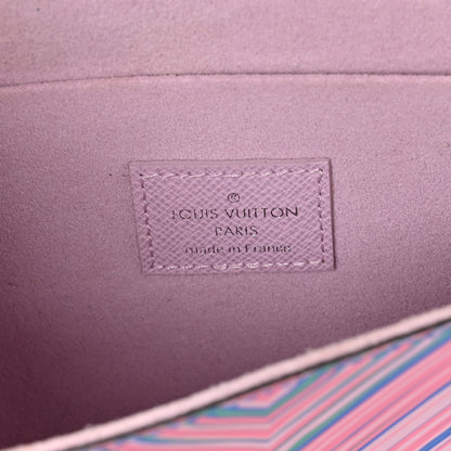 Louis Vuitton Epi Tropical Pochette Felicie Blue Rose 7 of 13