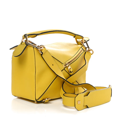 Loewe Calfskin Small Puzzle Bag Yellow 3 of 9