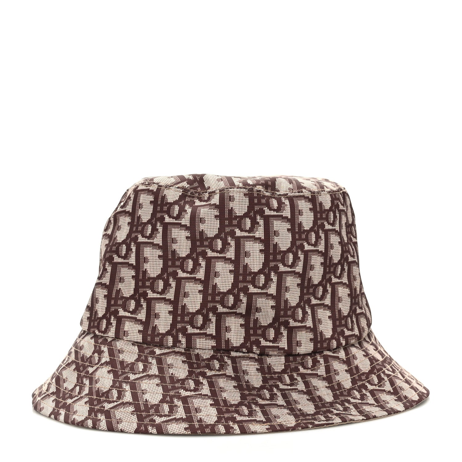 Christian Dior Oblique Reversible Teddy-D Brim Bucket Hat 57 Beige 1 of 11